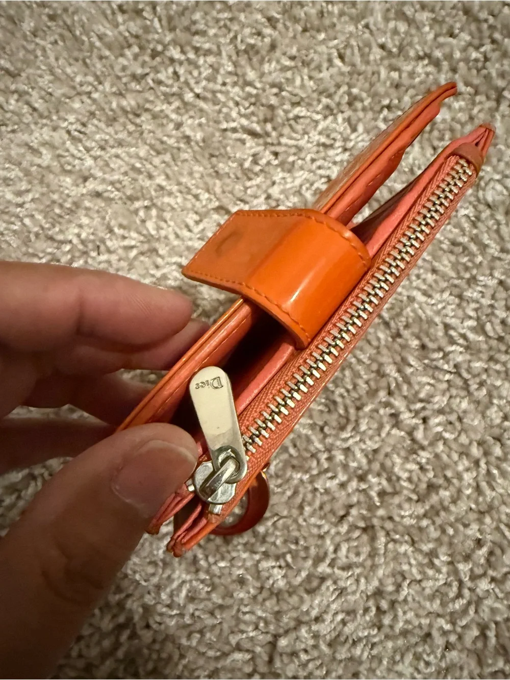 Dior Quilted Wallet with Keychain